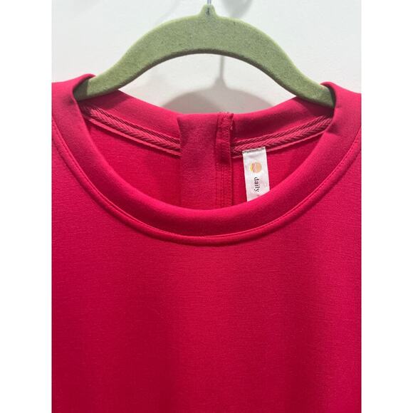 NWT Anthropologie Daily Practice Short-Sleeve Mini Dress in Pink Sz LP - Picture 3 of 11